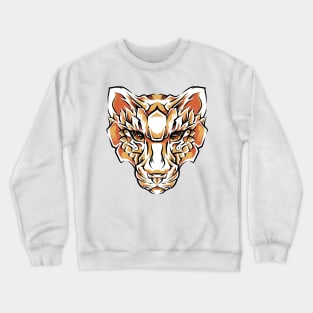 tiger head handdrawing Crewneck Sweatshirt